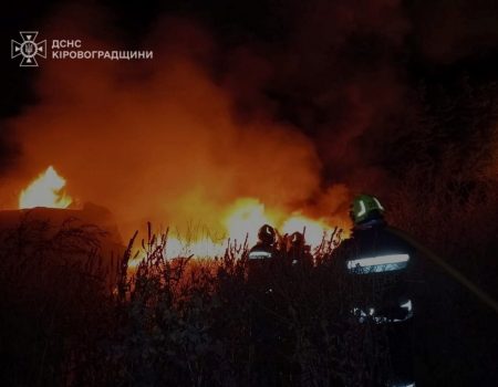 На Кіровоградщині внаслідок пожежі автоцистерни з мазутом травмувався чоловік. ФОТО